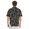 Bandana Black Paisley Print Pattern Men's Short Sleeve Shirts-grizzshop