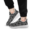 Bandana Black Paisley Print Pattern White Athletic Shoes-grizzshop