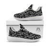 Bandana Black Paisley Print Pattern White Athletic Shoes-grizzshop