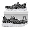 Bandana Black Paisley Print Pattern White Sneaker-grizzshop