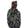 Bandana Black Paisley Print Pattern Women's Hoodie-grizzshop