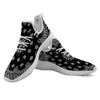 Bandana Black Paisley Print White Athletic Shoes-grizzshop