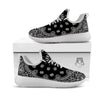 Bandana Black Paisley Print White Athletic Shoes-grizzshop