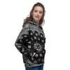 Bandana Black Paisley Print Women's Hoodie-grizzshop