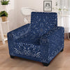 Bandana Blue Paisley Print Armchair Slipcover-grizzshop