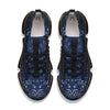 Bandana Blue Paisley Print Black Gym Shoes-grizzshop