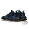 Bandana Blue Paisley Print Pattern Black Gym Shoes-grizzshop