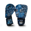 Bandana Blue Paisley Print Pattern Boxing Gloves-grizzshop