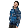 Bandana Blue Paisley Print Pattern Men's Hoodie-grizzshop