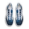 Bandana Blue Paisley Print Pattern White Gym Shoes-grizzshop