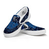 Bandana Blue Paisley Print Pattern White Slip On Shoes-grizzshop