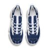 Bandana Blue Paisley Print White Gym Shoes-grizzshop