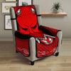 Bandana Red Hannya Demon Print Armchair Protector-grizzshop