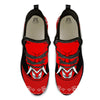 Bandana Red Hannya Demon Print Black Athletic Shoes-grizzshop