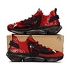 Bandana Red Hannya Demon Print Black Gym Shoes-grizzshop