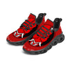 Bandana Red Hannya Demon Print Black Running Shoes-grizzshop