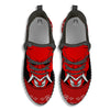 Bandana Red Hannya Demon Print Black Walking Shoes-grizzshop