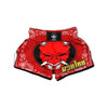 Bandana Red Hannya Demon Print Muay Thai Boxing Shorts-grizzshop