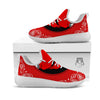 Bandana Red Hannya Demon Print White Athletic Shoes-grizzshop