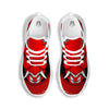 Bandana Red Hannya Demon Print White Running Shoes-grizzshop