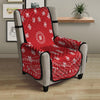 Bandana Red Paisley Print Armchair Protector-grizzshop