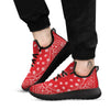 Bandana Red Paisley Print Black Athletic Shoes-grizzshop