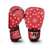 Bandana Red Paisley Print Boxing Gloves-grizzshop