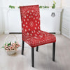 Bandana Red Paisley Print Dining Chair Slipcover-grizzshop