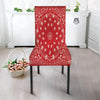 Bandana Red Paisley Print Dining Chair Slipcover-grizzshop