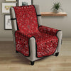 Bandana Red Paisley Print Pattern Armchair Protector-grizzshop