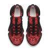 Bandana Red Paisley Print Pattern Black Gym Shoes-grizzshop