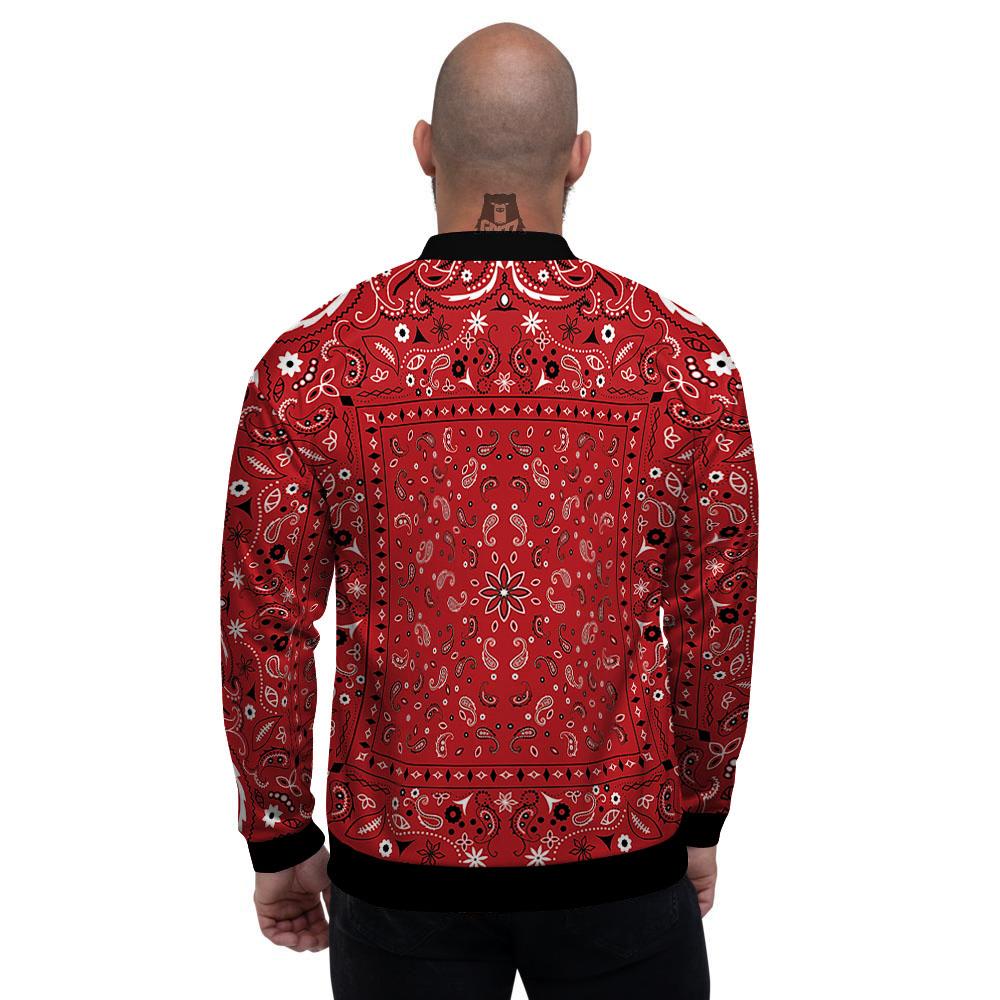 Fugazee Men Red and White Twill Paisley Jacket – Gozars