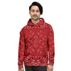 Bandana Red Paisley Print Pattern Men's Hoodie-grizzshop