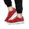 Bandana Red Paisley Print Pattern White Sneaker-grizzshop