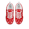 Bandana Red Paisley Print White Sneaker-grizzshop