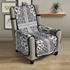 Bandana White And Black Paisley Print Pattern Armchair Protector-grizzshop