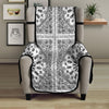 Bandana White And Black Paisley Print Pattern Armchair Protector-grizzshop