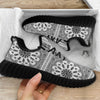 Bandana White And Black Paisley Print Pattern Black Walking Shoes-grizzshop