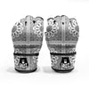 Bandana White And Black Paisley Print Pattern MMA Gloves-grizzshop