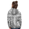 Bandana White And Black Paisley Print Pattern Women's Hoodie-grizzshop