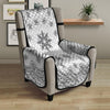 Bandana White And Black Print Armchair Protector-grizzshop