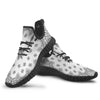 Bandana White And Black Print Black Walking Shoes-grizzshop