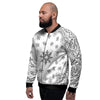 Bandana White And Black Print Men's Bomber Jacket-grizzshop