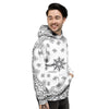 Bandana White And Black Print Men's Hoodie-grizzshop