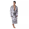 Bandana White And Black Print Men's Robe-grizzshop