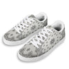 Bandana White And Black Print White Low Top Sneakers-grizzshop