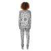 Bandana White And Black Print Women's Pajamas-grizzshop