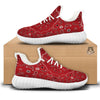 Bandana White And Red Print White Walking Shoes-grizzshop