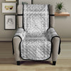 Bandana White Paisley Print Pattern Armchair Protector-grizzshop