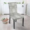 Bandana White Paisley Print Pattern Dining Chair Slipcover-grizzshop